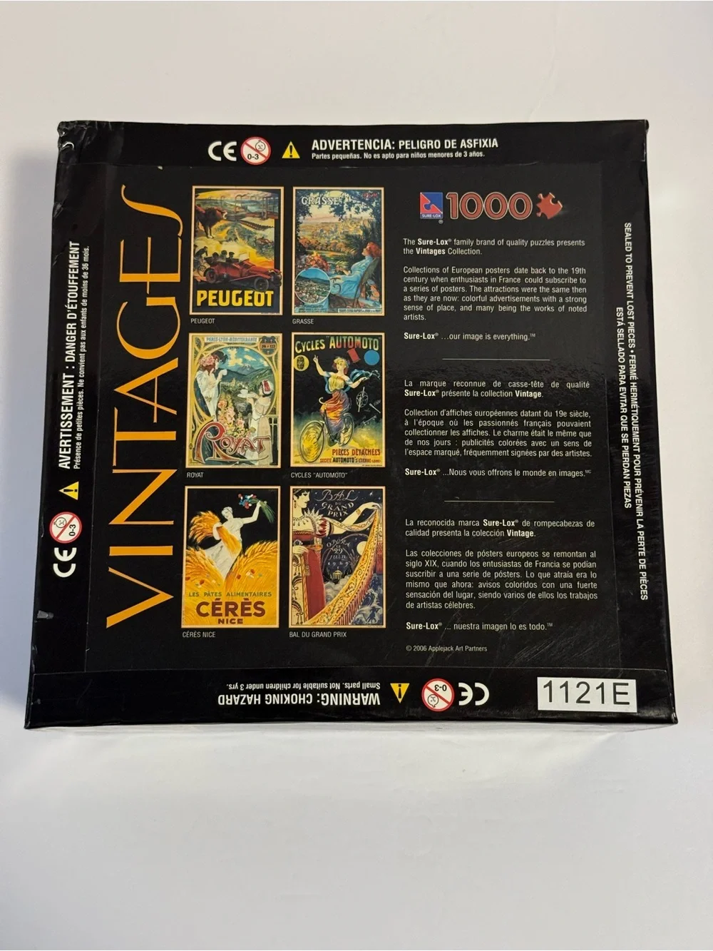 NIB 2006 Sure-Lox Vintages ROYAT 1000 Pc Jigsaw Puzzle Art Nouveau French Poster